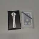 Uyiton Compatible with iPhone 17 Pro Max Camera Lens Protector - [Not Easy to Break][Strong Adsorption][Case-Friendly] Metal Tempered Glass Rear Camera Screen Cover - Black Titanium