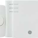 GE Wireless Doorbell Kit, 2 Push Buttons Door Bells for Homes, 8 Melodies Door Chime with 4 Volume Levels, Battery Doorbell Chime, Room Doorbell with 150 Ft Range, White, 19297