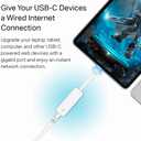TP-Link USB C to Ethernet Adapter(UE300C), RJ45 to USB C Type-C Gigabit Ethernet LAN Network Adapter, Compatible with MacBook Pro 2017-2020, MacBook Air, Surface, Dell XPS and More