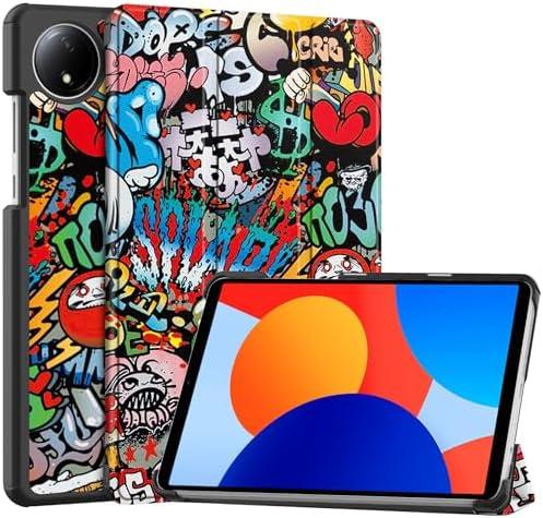 Mixed 2 Packs Smart Case for Xiaomi Redmi Pad SE 8.7'' 2024, Ratesell Lightweight Trifold Stand Smart Case Cover with Auto Wake/Sleep for Xiaomi Redmi Pad SE 8.7'' Graffiti