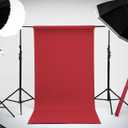 Kate Seamless Paper Backdrop Red Paper Backdrop Seamless Backdrop Paper Rolls (53''x32.8' Scarlet)
