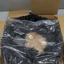 Halloween Wreath for Front Door 24 Inch Pre-Lit Black Halloween Wreaths with 50 LED Purple Light for Indoor Outdoor Wall Window Porch Patio Prom Garden Farmhouse Home Decoration Party Holiday Decor