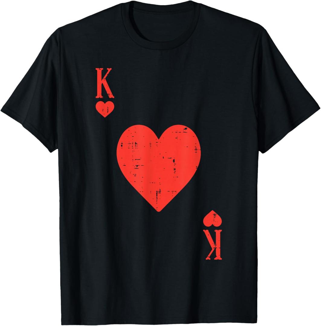 Valentines Day King Hearts Matching Boys Kids Toddler Men T-Shirt M