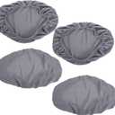 IMIKEYA 4Pcs Elastic Rectangle Stool Covers Thickened Cloth Protectors for Bar Stools Vanity Chairs and Salon Stools Soft for Kitchen and Dining Room Use
