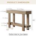 Console Table for Entryway, 47.2" Narrow Farmhouse Sofa Table Natural