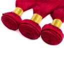 Red Bundles Human Hair Bright Red Straight Bundles 22 22 22 Inch 8A Peruvian Virgin Double Weft Burgundy Bundle Hair Extensions