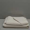 100% Blackout Shield Linen Blackout Curtains for Bedroom 108 Inches Long, Back Tab/Rod Pocket Living Room Drapes, Thermal Insulated Blackout Curtains 2 Panels Set, 50" W x 108" L,Cream