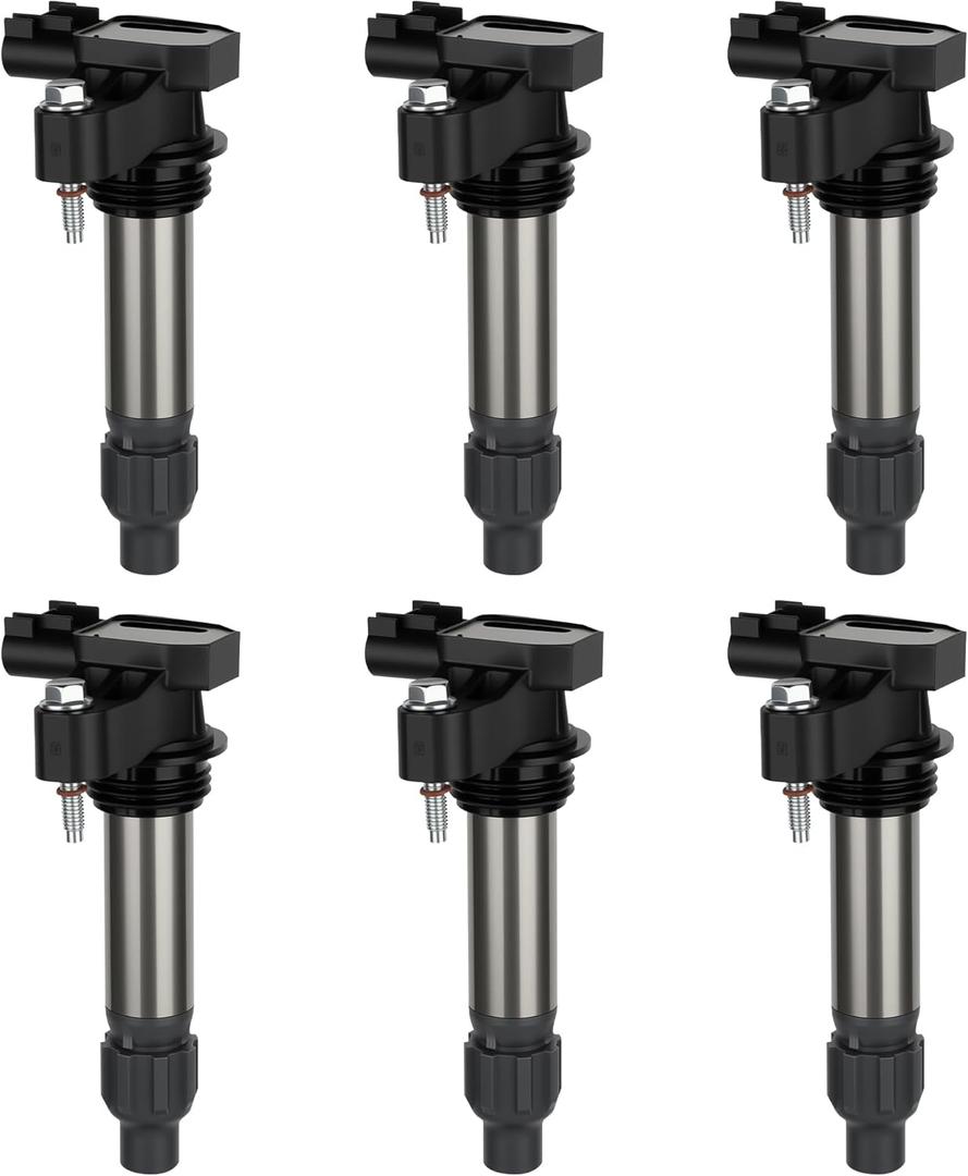 Set of 6 Ignition Coil for Buick Enclave GMC Acadia Terrain Cadillac CTS SRX XTS Chevy Traverse Malibu Impala Equinox 3.6 3.0 3.2 V6 2010 2012 2013 2014 2015 2016 Coil Packs Replaces# UF569 12590990