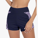 Beautikini Period Swimwear Menstrual Leakproof Swim Shorts Quick Dry 3" High Waist Bathing Suit Bottoms for Teen Girls Women
,S