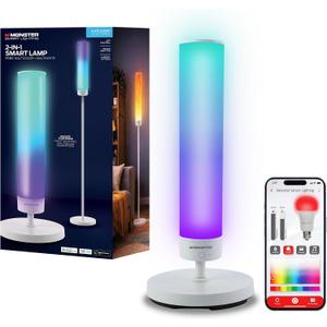 Monster Adjustable Smart Floor Lamp, Multicolor LED Floor & Table Lamp with App & Voice Control, Music Sync, Dimmable Ambient Lighting for Bedroom, Gaming Room & Living Room