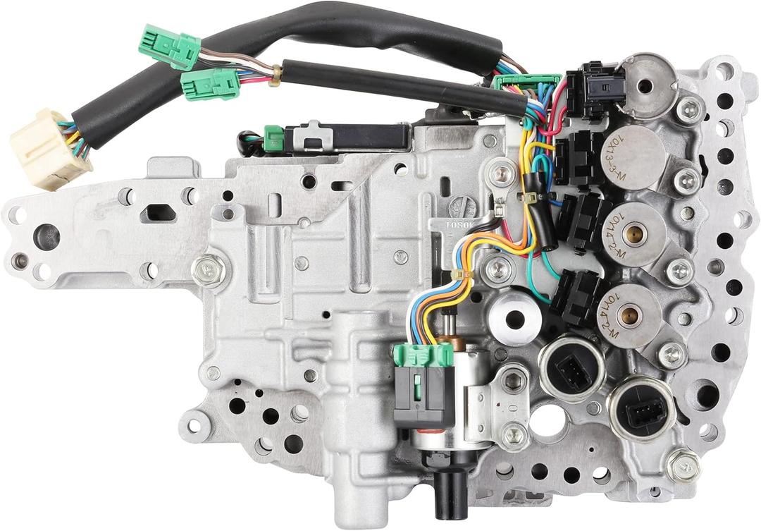 YYCKE Compass Valve Body with Stepper Motor/Solenoids JF011E Compatible with Jeep Compass, Patriot, Nissan Altima, Rogue, Sentra, Dodge Caliber