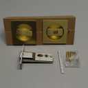 Maxx Geek Sliding Square Pocket Door Lock with Privacy Color Indicators, 2-3/8" Backset, Fits Standard 2-1/8'' Bore Size and Door Thickness of 1-3/8" to 1-3/4", No-Handed, (Gold)