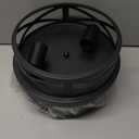 VONLUCE Flush Mount Ceiling Lights, 2-Light Hallway Ceiling Lighting Fixtures, 11 inch Farmhouse Metal Cage Ceiling Lights for Entryway Kitchen, Adjustable Lamp Holders, ETL, 2 pcs, Black