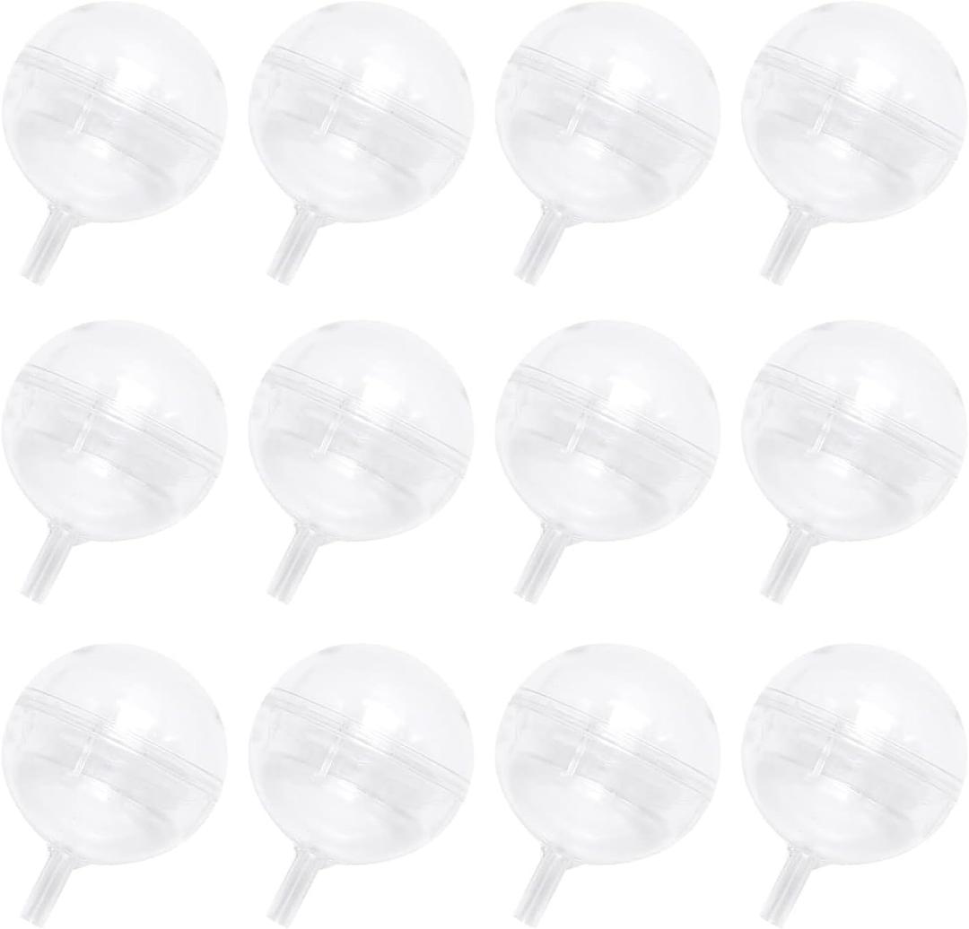 100PCS Clear Chocolate Box Holder Plastic Round Chocolate Ball Bouquet Holder Flower Packaging Support Rack for Wedding Birthday Party