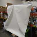 BERISSA Cordless Blackout Roller Shades for Windows,Linen Fabric,Roller Blinds,Window Roller Shades Pull Down for Door Home Bedroom Office.Thermal Insulated,Easy Installation.White.75 W x 48" H