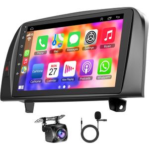 4+64GB Car Radio for Hyundai Sonata NF Radio 2004-2008, Android 13 Car Stereo with Wireless Carplay & Android Auto Voice Control Bluetooth/WiFi/GPS/FM/DSP/SWC Backup Camera