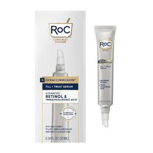 RoC Derm Correxion Fill + Treat Retinol & Hyaluronic Acid Serum, All Skin Types, 0.34 fl oz