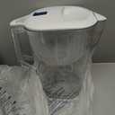 Amazon Basics 10-Cup Pitcher with Filter Compatible with Brita Water Filter Pitcher for Clean, Crisp Water, WQA and NSF Certified, Made in Europe