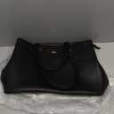 LOVEVOOK Laptop Tote Bag for Women 15.6 Inch Waterproof Leather Computer Bags Business Office Work Briefcase Black