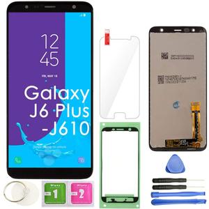 J6 Plus LCD Screen Replacement Touch Display Digitizer Assembly (Black) for Samsung Galaxy J6+ 2018 / J6 Plus SM-J610 J610G/DS J610F J610FN 6.0 inch Assembly