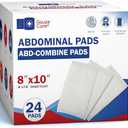 GauzeCare Sterile Abdominal- ABD Combine Pads| 17-Pack, 8x10 Inches| Extra Absorbent & Thick, Individually Wrapped Wound Dressing, First Aid Pads| Surgical-Grade, Nonstick- for Heavy Leakage, Post Op