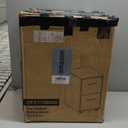 SONGMICS File Cabinet, Pre-Assembled Except Wheels and Handles, Office Filing Cabinet with Lock, for A4, Legal, Letter Sized Documents, 17.7 x 14.4 x 25.4 Inches, Rustic Brown and Black UOFC112B02