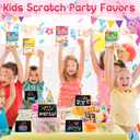 Scratch Paper Art Party Favors for Kids: 24 Pack Rainbow Scratch Notebook, Goodie Bags Stuffers Coloring Books Party Favors for Kids 3-12, Bulk Classroom Birthday Gifts for Student