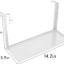 Office Cubicle Shelf - 13.8'' x 5.9'' Storage Organizer Floating Corner Rack Hanging Shelf Height Adjustable Home Office Essentials for Planter Statue Decor Photo Frame