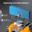 JOREST Watch Repair Kit for Battery Replacement & Link Removal, Resizing &Opener, Watch Repair and Cleaning Screwdriver Set, Wrench Back Remover, Spring Bar Tool