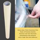 Dura-Gold Crash Wrap Film, 36-inch x 100' Roll - Strong Clear Auto Collision Wrap, Weather, Rain, Dust Protection for Damaged Vehicles, Broken Car Windows Windshields - Attaches Securely, Easy Removal