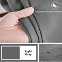 Deconovo Blackout Curtains, Thermal Insulated, W70 x L84 2 Panels, Back Tab, Machine Washable, Room-Darkening Drapes for Bedroom/Living Room Light Grey