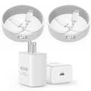 [Apple MFi Certified]Fast Charging USB C Cable for iPhone 17 16 15 Pro, 2Pack Long 6Foot Type C Charger Cord 45W USB C Charger Block Quick Charging for iPhone 17 Air/17 16 15 Pro/Plus/Pro Max,iPad Pro