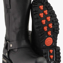 Milwaukee Leather Men's Wide-Width Classic Black Leather 11-Inch Square Toe Motorcycle Harness Boots MBM131W 12
