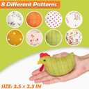 8PCS Chicken Bean Bags Toss for Kids, Nylon Cornhole Bean Bags for Tossing with 1 Carry Bag, Hen Bean Bags for Cornhole Toss Game Set, Party Favor, Carnival Game, Outdoor Toys Supplies