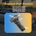 Exhaust Pipe Converter Bolt Compatible with Honda CR-V 2002 2003 2004 2005 2006 2007 2008 2009 Civic 2003 2004 2005 Replace# 18176-P08-003