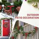 2 x 24 Pack Velvet Christmas Tree Bows - Vintage Ribbon Bows Ornaments for Tree Garland Wreath Indoor Xmas Decorations (5 x 7 Inch, Width of 3/8'', Camel)