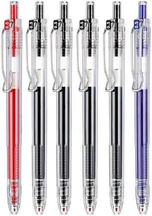 Colourcolor 60 pack Retractable Gel Pens Super Long Lasting 0.5mm Fine Point Gel Ink Roller Ball Journal Pens Smooth Writing Large Capacity, Back to School
