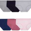Fruit of the Loom Women's No Show Seamless Underwear, Amazing Stretch & No Panty Lines, Plus Size (8, Hipster - 6 Pack - Colors May Vary)