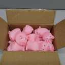 kymqlyw 30 Pcs Rubber Pig Bath Toy Bulk Mini Pig Toys Float and Squeak Pig Toy Pink Piggy Bathtub Toys for Baby Shower Halloween Christmas Birthday Party Supplies (2x1.4x1.4)
