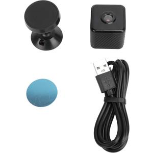 Pilipane Wireless Fidelity Miniature Camera 1080p HD Smart Security Cube Camera with Night Vision Motion Detection for Home Security Outdoor Sports ABS Black 3.2x3.2cm