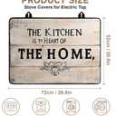 Stove Top Cover for Electric Stoves: All-in-One Heat-Resistant Protector Mat, Non-Slip Kitchen Counter Mat 28''x20''