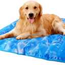 Cool Pet Pad,Dog Cooling Mat,Suitable for Dogs and Cats,Suitable for All Types of Pets,Washable and Portable,Summer Keep Your Pet Cool (29.5X29.5in) (Large) Blue