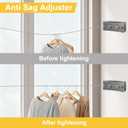 Retractable Clothesline Indoor & Outdoor, 16.7 Ft Non-Sagging Double Clothes Line, Retracting Heavy Duty Clothes Drying Laundry Line, Wall Mounted Space-Saving Stainless Steel Line
