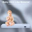 DEENAKIN Compatible with iPhone 12 Silicone Case with Screen Protector,Enhance Camera Protection,Soft Flexible Slim Fit Protective Phone Cover 6.1" for Women Girls Light Blue