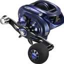 Piscifun Alijoz 400 Baitcaster Fishing Reel, 38Lbs Max Drag Aluminum Alloy Frame Baitcasting Reel,6.6:1/8.1:1 Gear Ratio, Freshwater and Saltwater Low Profile Casting Reel for Musky Right Hand Retrieve