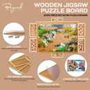 2000 Piece Wooden Jigsaw Puzzle Board -6 Drawers, Rotating Puzzle Table | 41.5 X 30 Jigsaw Puzzle Table | Cover Included - for Adults and Kids by Beyond Innoventions