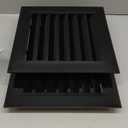 2 Pcs 12" x 12" Gable Vents for House Aluminum Alloy Shed Vent Attic Vents with Screen Wall Vent with Screws, for Ventilation Exterior Doors Wall (Black)