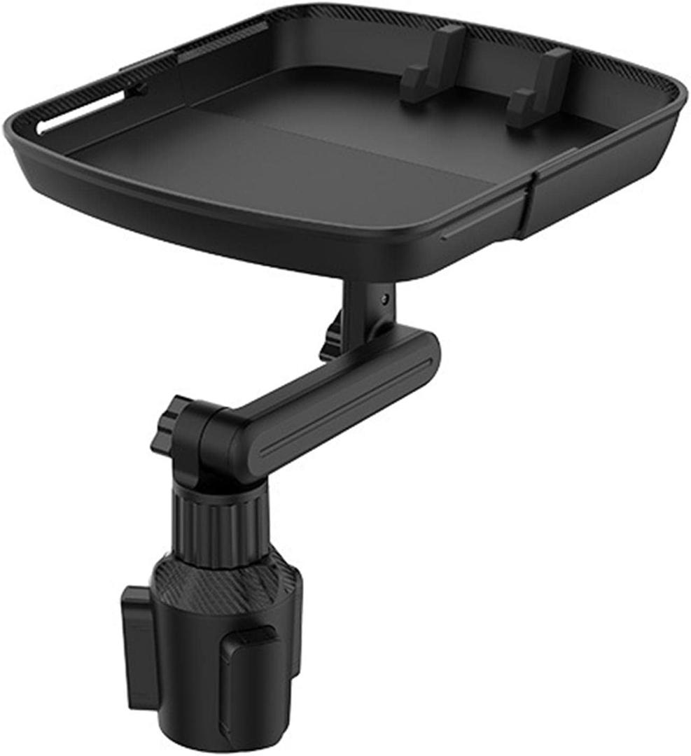 Cup Holder Tray Table, Car Drink Holders Tray, 360 Rotation Adjustable Stretchable Non-Slip Car Tray for Eating, Portable Car Interior Organizer Accessories(Size:6-7.95x6.75inch)
