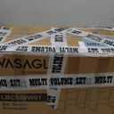 VASAGLE EKHO Collection - Bar Stools Set of 4, Counter Height Bar Stools, Synthetic Leather with Stitching, Mid-Century Modern Counter Stools, 26-Inch Tall, Kichen Home Bar Dining Room, Cream White