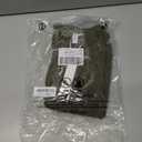 Funlingo Womens Long Sleeve Tops Fashion Fall Shirts Scoop Neck Pleated Ruffle Loose Tunic Tops Business Work Blouse (Green, S)